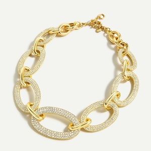 NWT Price Firm J.Crew Pavé link necklace